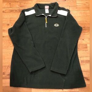 Green Bay Packers Quarter Zip Fleece Pullover Size 1X